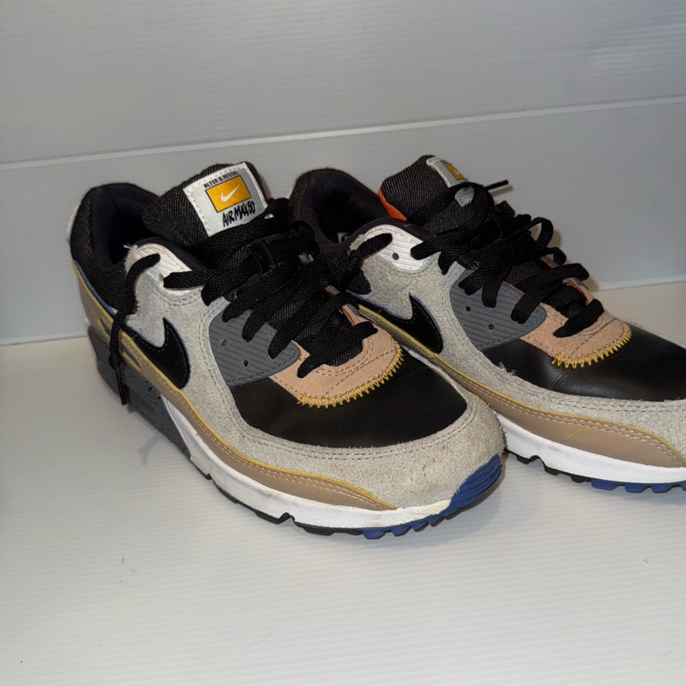 Nike Air Max 90 SE Fog Hemp Smoke Mens US Size10.5 UK9.5 EUR44 DO6108 001 - Picture 4 of 5